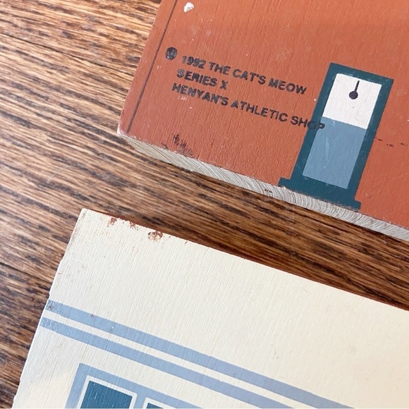 The Cat’s Meow | Vintage 1992 Series X Lot of 4 Miniature Houses Cottage Core - Picture 4 of 12